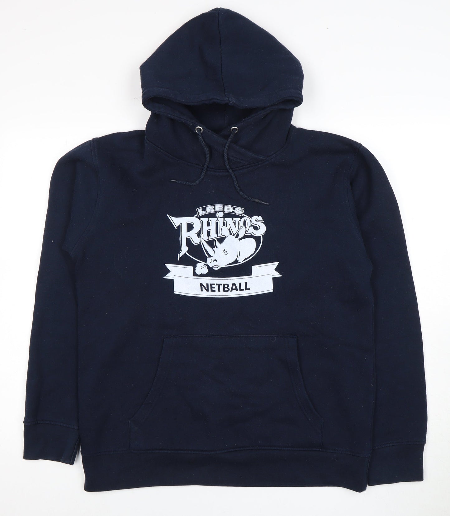 Leeds Rhinos Unisex Blue Pullover Hoodie 14 Plus