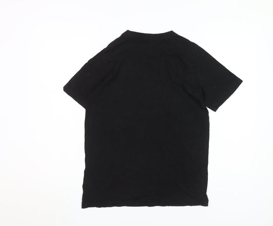 Nike Kids Black Logo T-Shirt XL Cotton Graphic Print