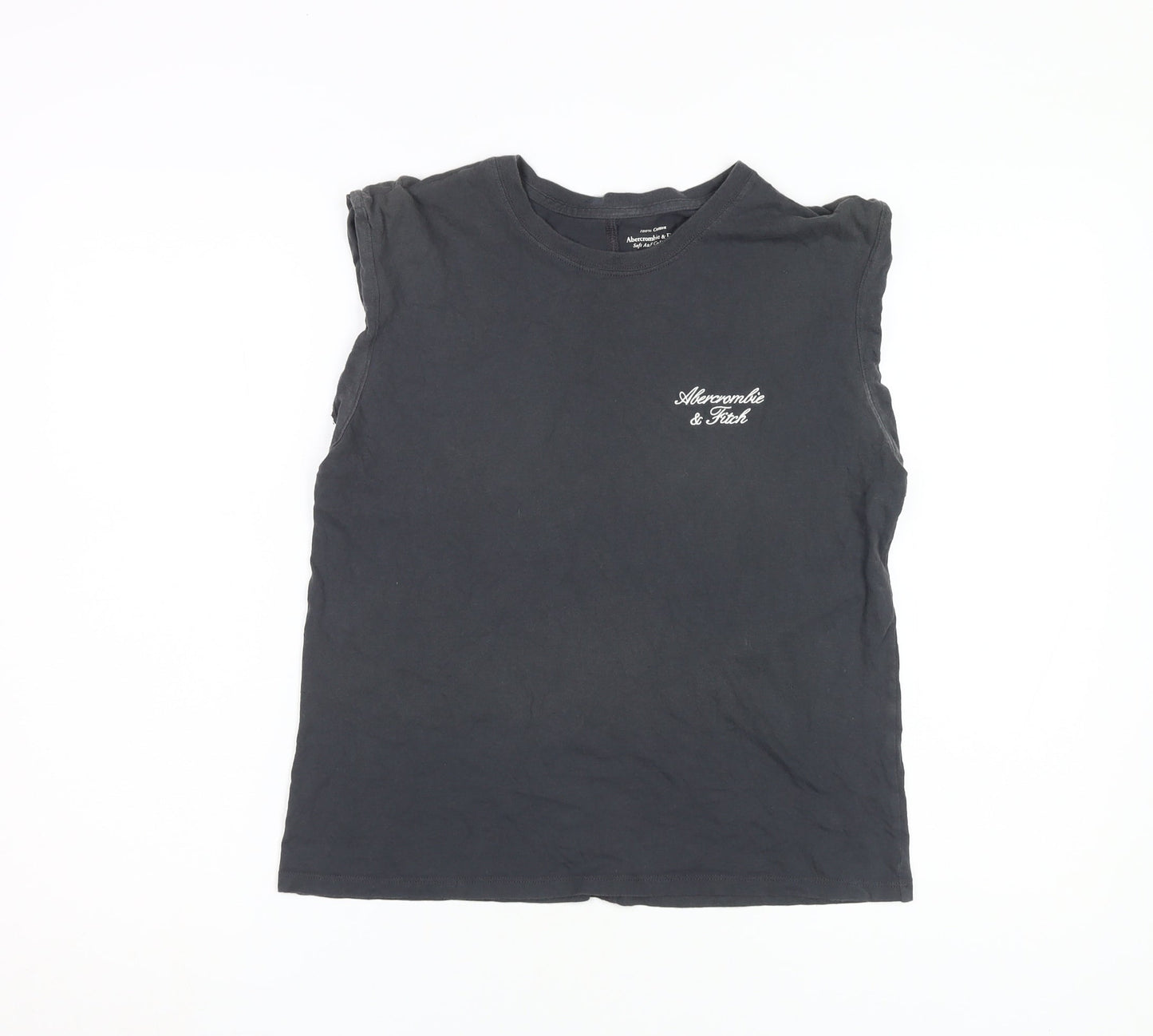 Abercrombie & Fitch Women's Black Sleeveless T-Shirt S