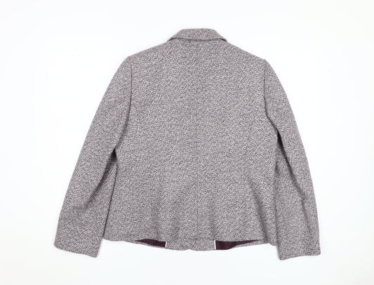Eastex Women's Grey Herringbone Blazer, Size 14