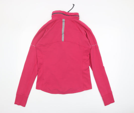 Nike Women's Pink Full Zip Hoodie, Size L, Lightweight