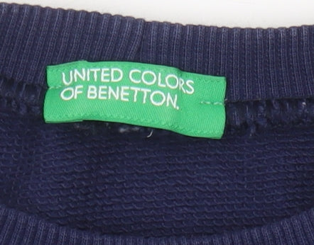 Additional view of Benetton boys’ blue sweatshirt 8-9 years