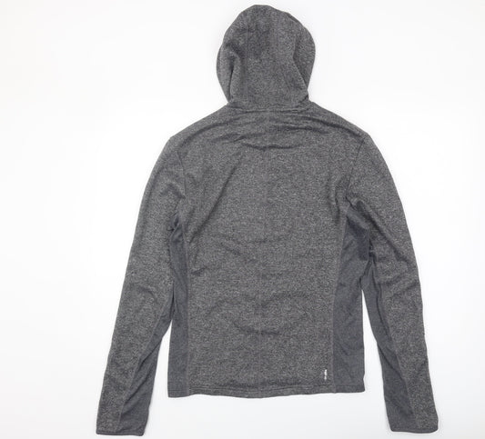 Adidas Men's Grey Pullover Hoodie, Size S, Regular Fit