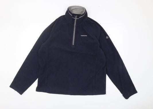 Craghoppers Men’s Blue Fleece 1/2 Zip Sweatshirt L