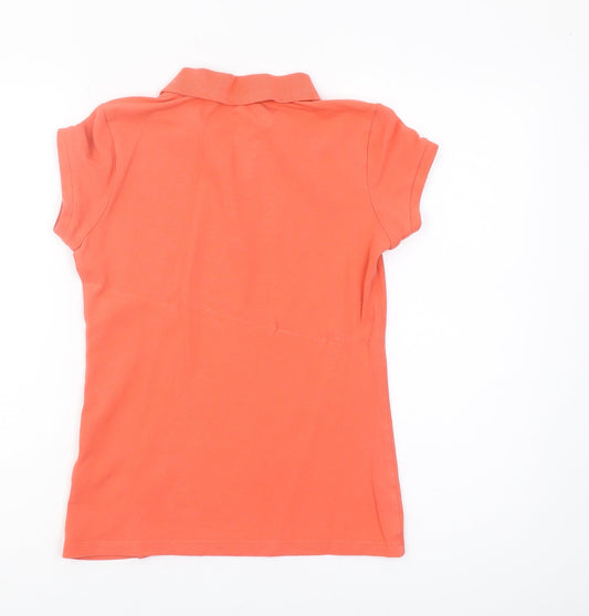 Calvin Klein Jeans Orange Polo Shirt XS Women's Casual