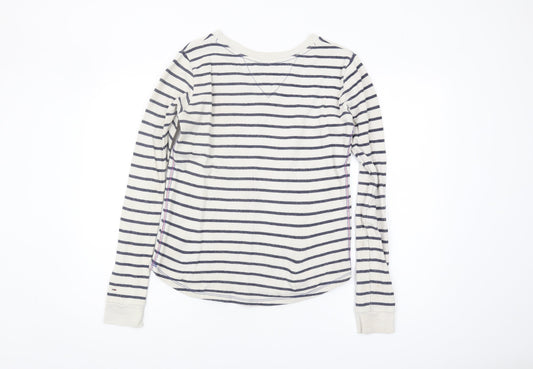 Hilfiger Denim Women's XS Ivory Striped Sweatshirt