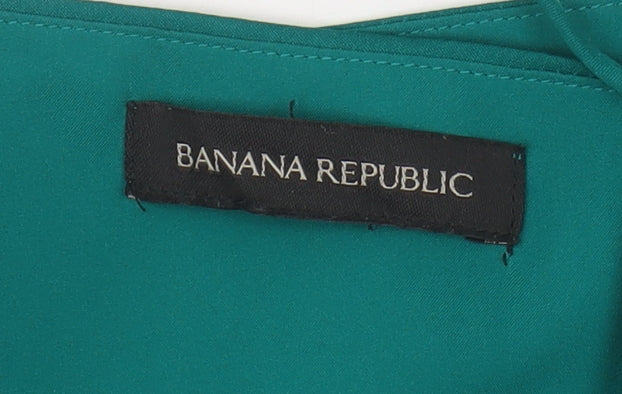 Banana Republic Women's Green Slip Dress - Size 4