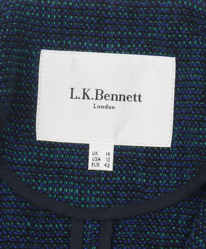 L.K. Bennett Women's Blue Blazer Size 14