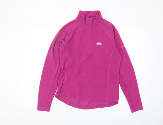 Trespass Women's Pink Fleece Sweatshirt M Zip