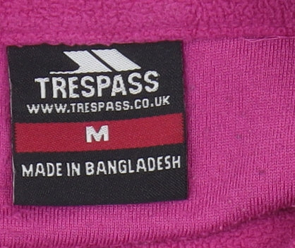 Trespass Women's Pink Fleece Sweatshirt M Zip