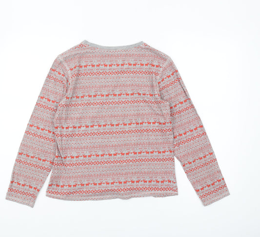 Tokyo Laundry Women's Multicoloured Fair Isle Christmas Top M