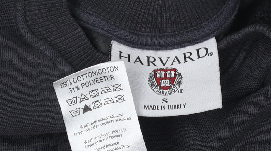 Harvard Black Unisex Graphic Sweatshirt S