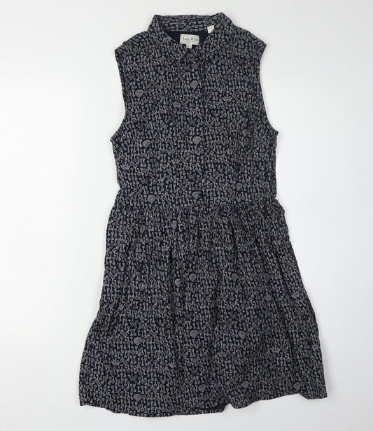 Jack Wills Women's Black Sleeveless Collared Dress