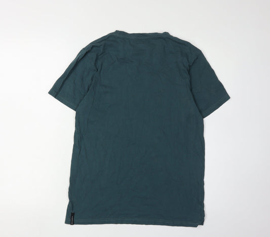 Billabong Men's Green Graphic Print T-Shirt Size 16