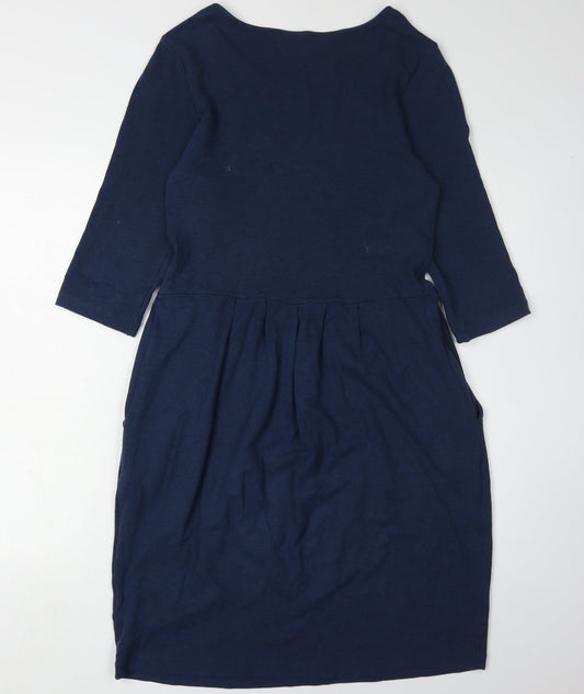 Jaeger Women's Blue Dress, Size 10, with Pockets