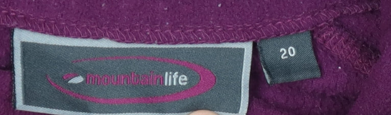Mountain Life Women's Purple Fleece Pullover Sweatshirt