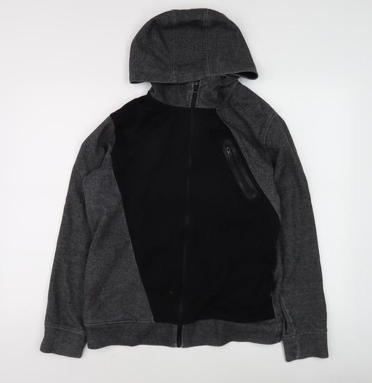 Jack & Jones Men's Black Full Zip Hoodie