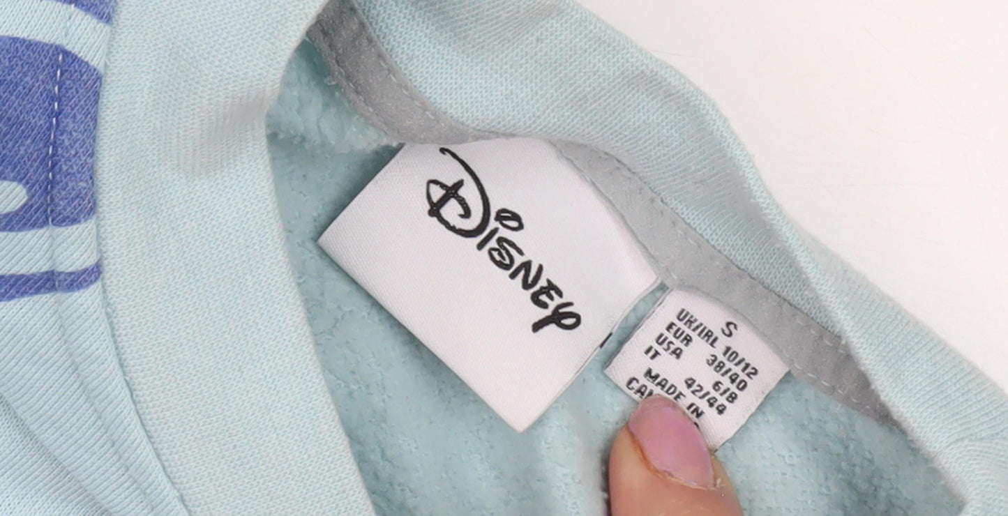 Disney Women's Blue Stitch Sweatshirt Size 10