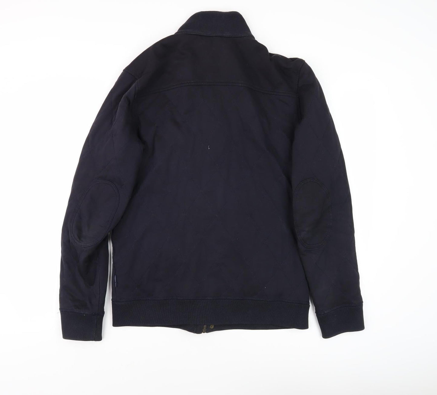 Ted Baker Men's Black Bomber Jacket Size 3 Stand-Up Collar