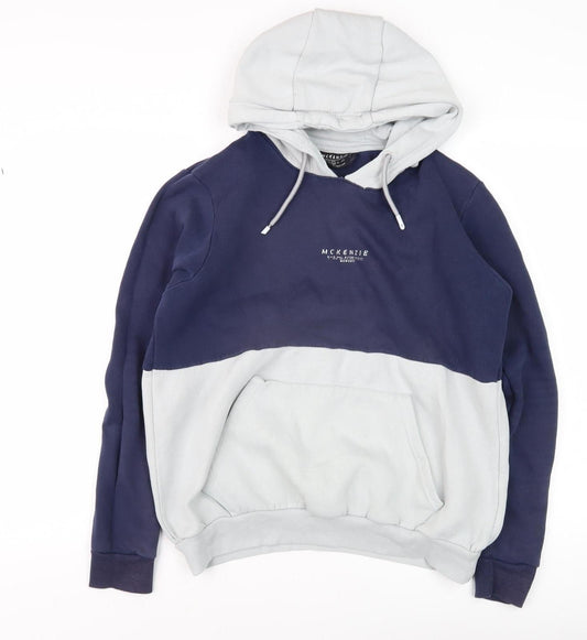 McKenzie Men's Blue Pullover Hoodie L