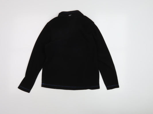 Regatta Boys Black 1/2 Zip Sweatshirt 11-12 Years Outdoor