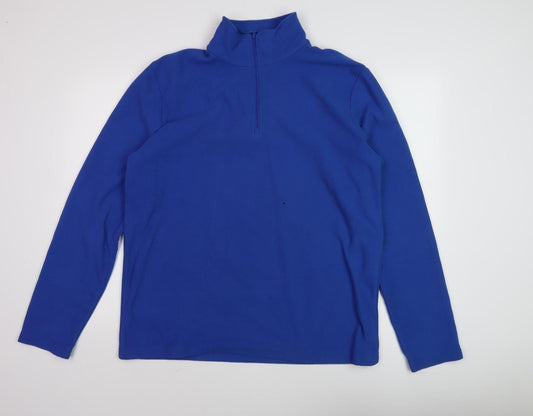 Mountain Warehouse Men's Blue Fleece Pullover L