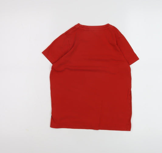 Hot Tuna Boys Red Logo T-Shirt 7-8 Years Casual Short Sleeve