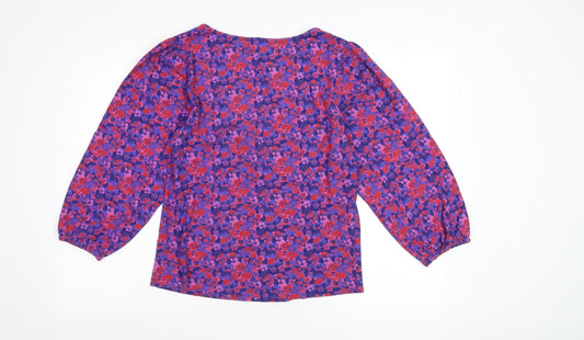 Fat Face Women's Multicoloured Floral Blouse Size 14