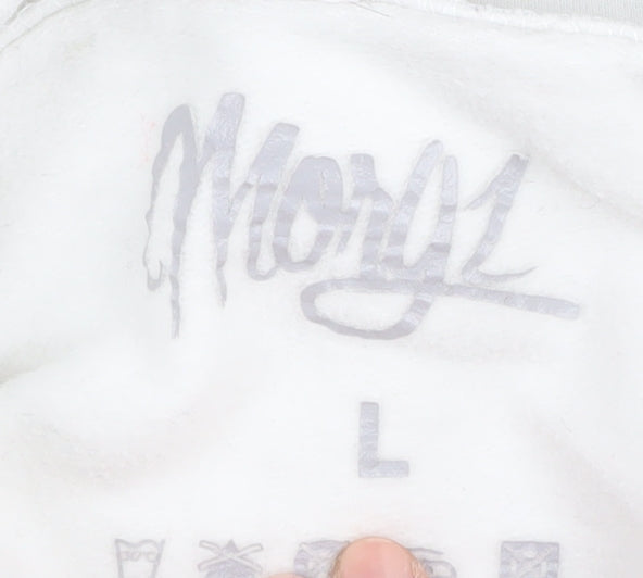 Additional view of Morgz boys’ white hoodie l graphic print casual pullover