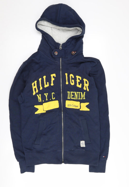 Hilfiger Denim Men's Blue S Full Zip Hoodie