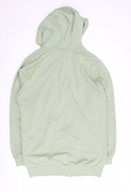 ASOS Unisex Green Full Zip Hoodie, Size S