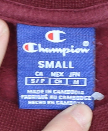 Champion Men's Red Graphic Sweatshirt S