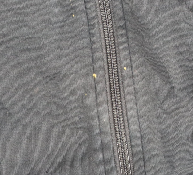 BOSS Men's Black Full Zip Hoodie, Size L, Logo Accent