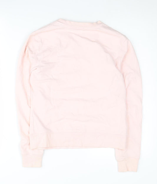 Womens UK S Regular Pringle of Scotland Pink Pullover Sweatshirt