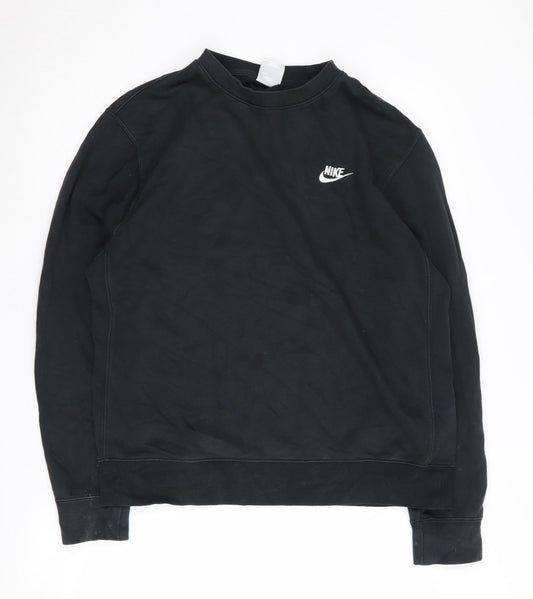 Mens UK M Nike Black Pullover Sweatshirt