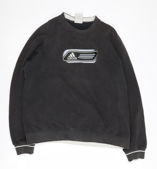 Additional front view of Adidas Men's Black M Pullover Sweatshirt