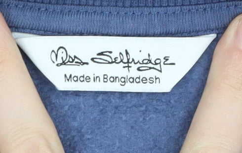 Additional view of Miss Selfridge Women's Blue Pullover Sweatshirt, size M