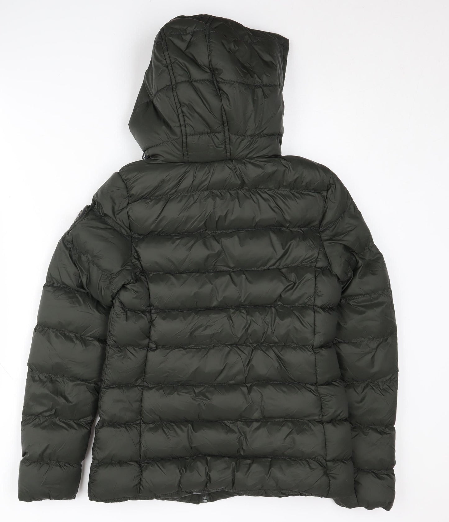 Tokyo Laundry Women's Green XS Puffer Jacket with Hood