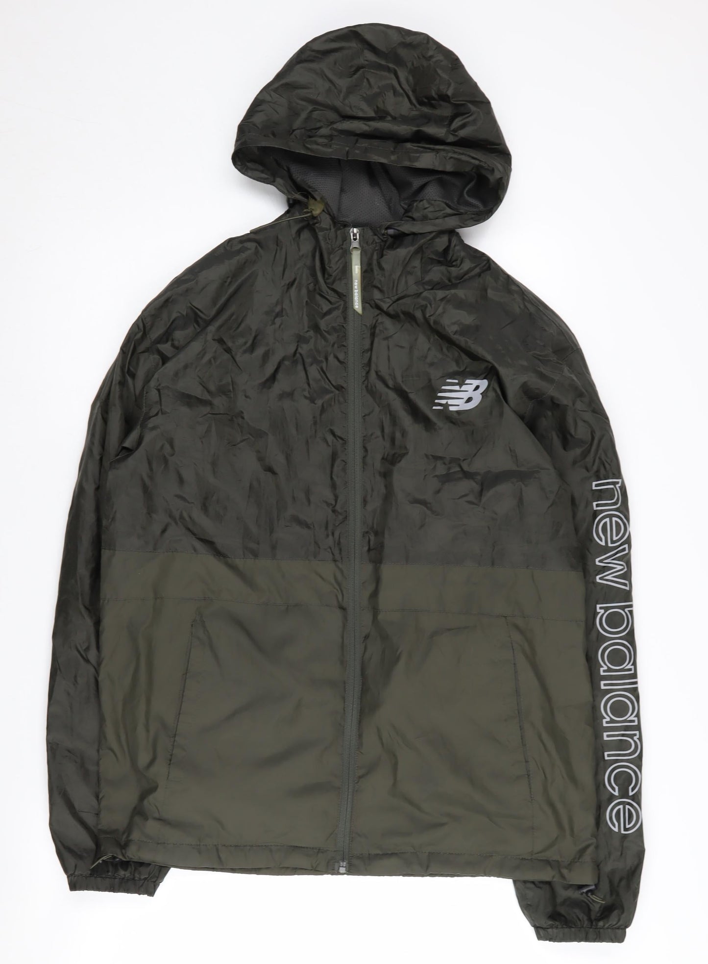 New Balance Men's Green Windbreaker Jacket M