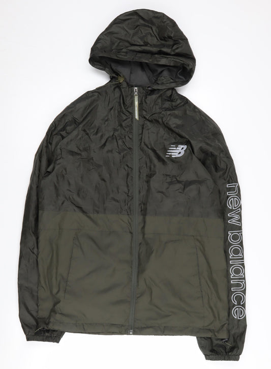 New Balance Men's Green Windbreaker Jacket M