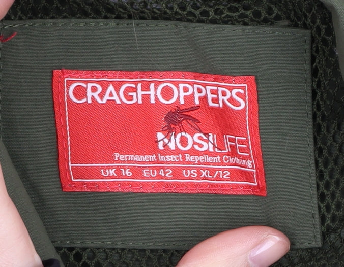 Craghoppers Women's Green Military Jacket Size 16