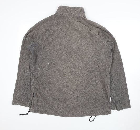 Trespass Men's Grey 1/2 Zip Fleece Sweatshirt - Size M