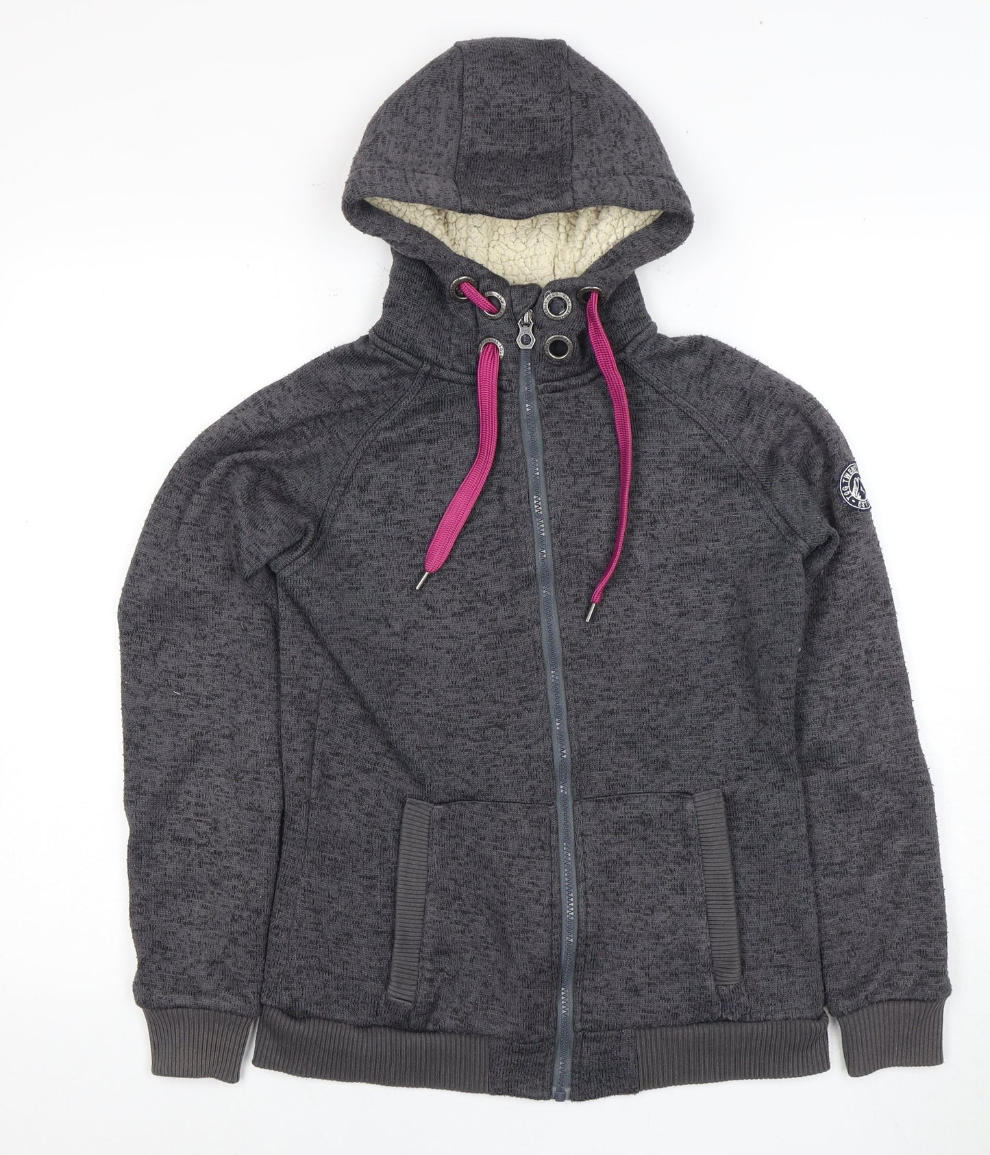 Tog Twenty Four Women's Grey Full Zip Hoodie Size 12