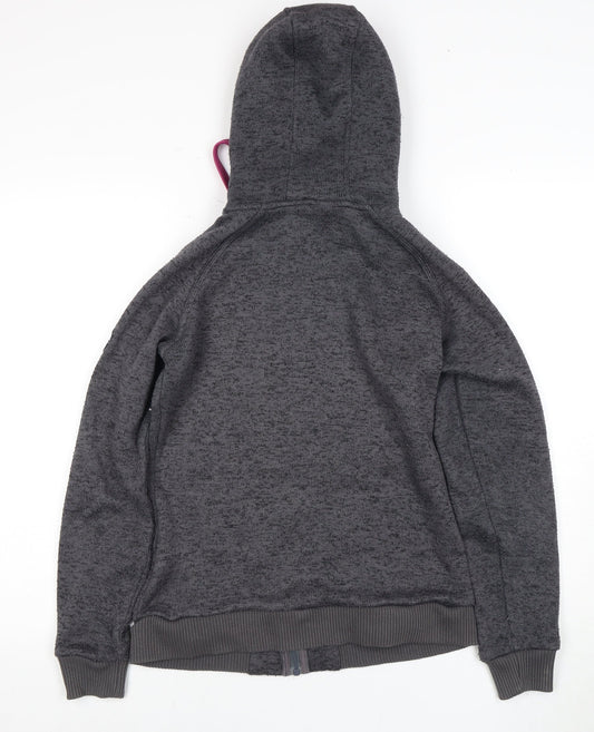 Womens UK 12 Regular Tog Twenty Four Grey Full Zip Hoodie
