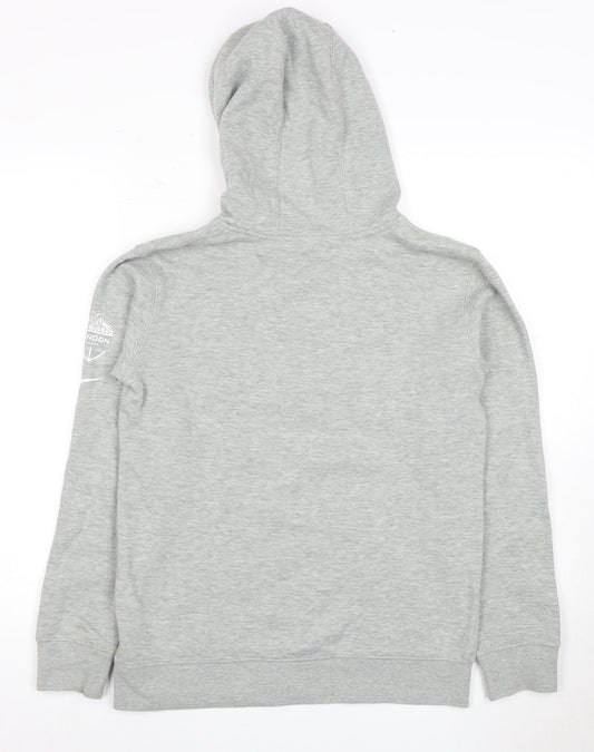 Nike Boys Grey Sports Pullover Hoodie Size 16