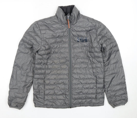 Helly Hansen Boys Grey Puffer Jacket Size 12