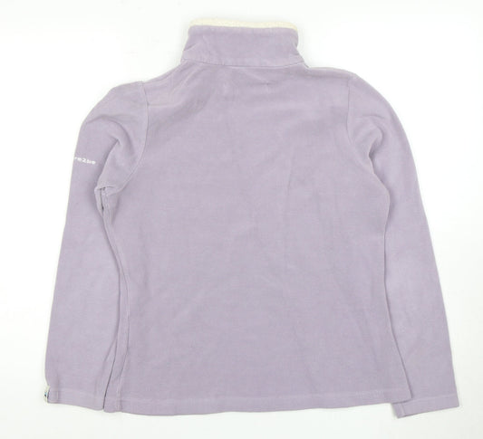 Dare2b Women's Purple High Neck Fleece Sweatshirt UK 12