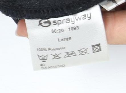 Sprayway Men's Black Fleece Jacket L - Full Zip Casual Outdoor