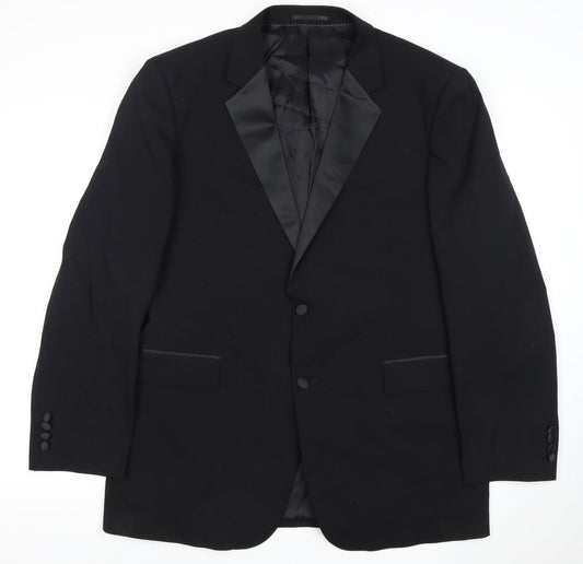 Moss Bros Men's Black Tuxedo Suit Jacket, Size 42R