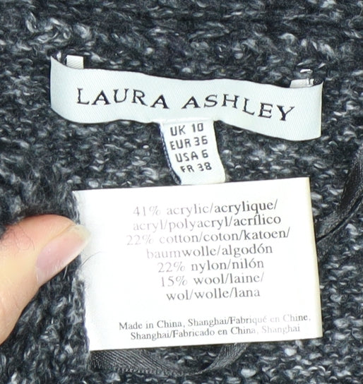 Laura Ashley Women's Black Pullover Jumper Size 10